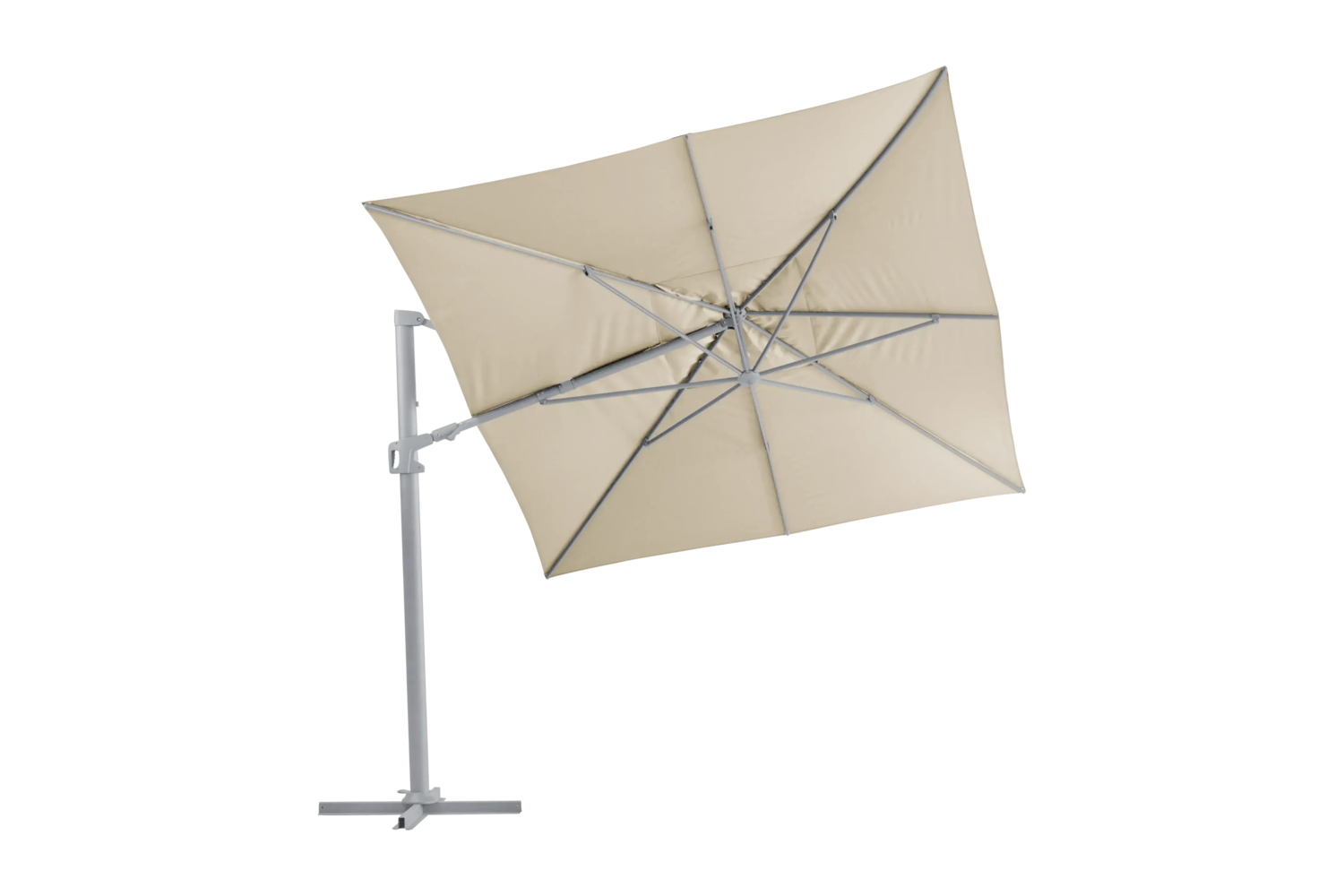 Vinovo frithængende parasol Khaki/Light Grey