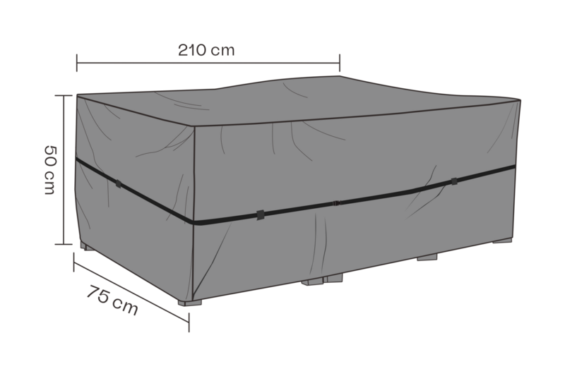 Møbel cover solseng Black-Breathable
