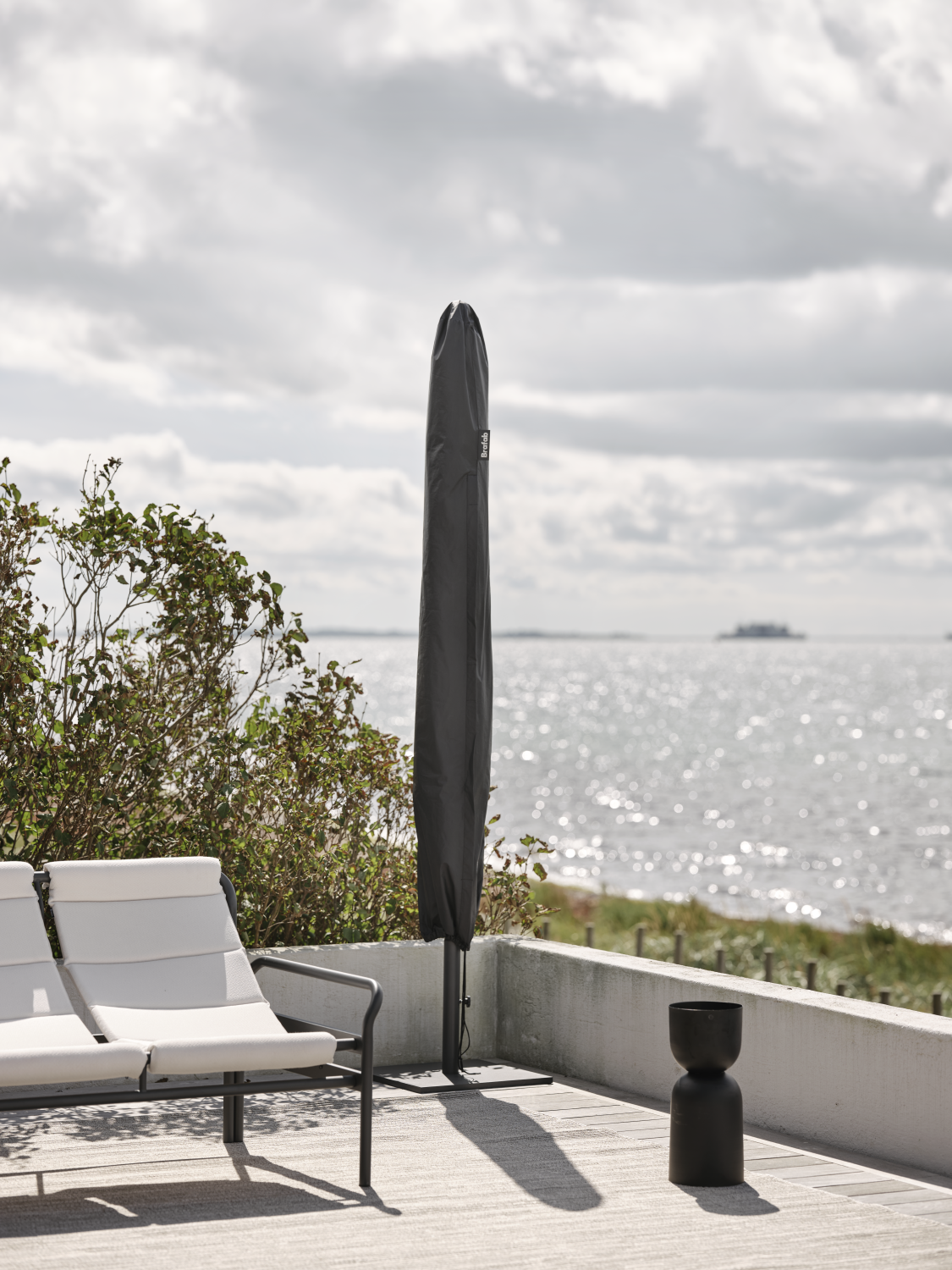 Møbelovertræk parasol Black-Waterproof