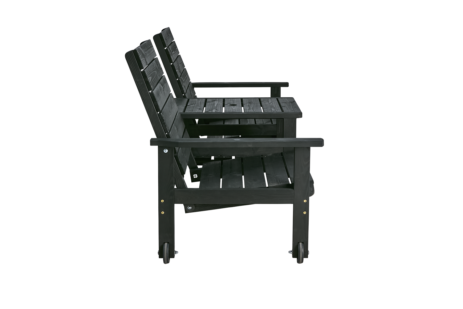 Du & Ja 2-personers sofa Sort