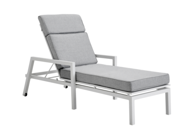 Belfort hvileseng Hvid/Pearl grey