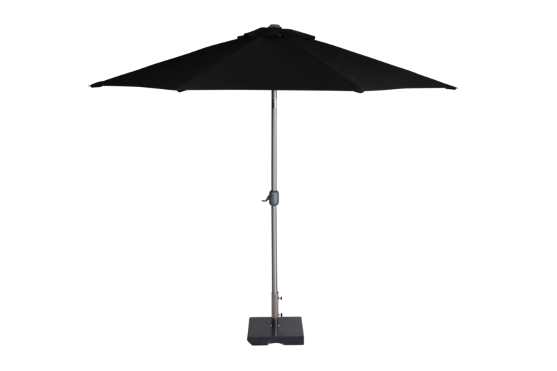 Andria parasol Sølv/sort