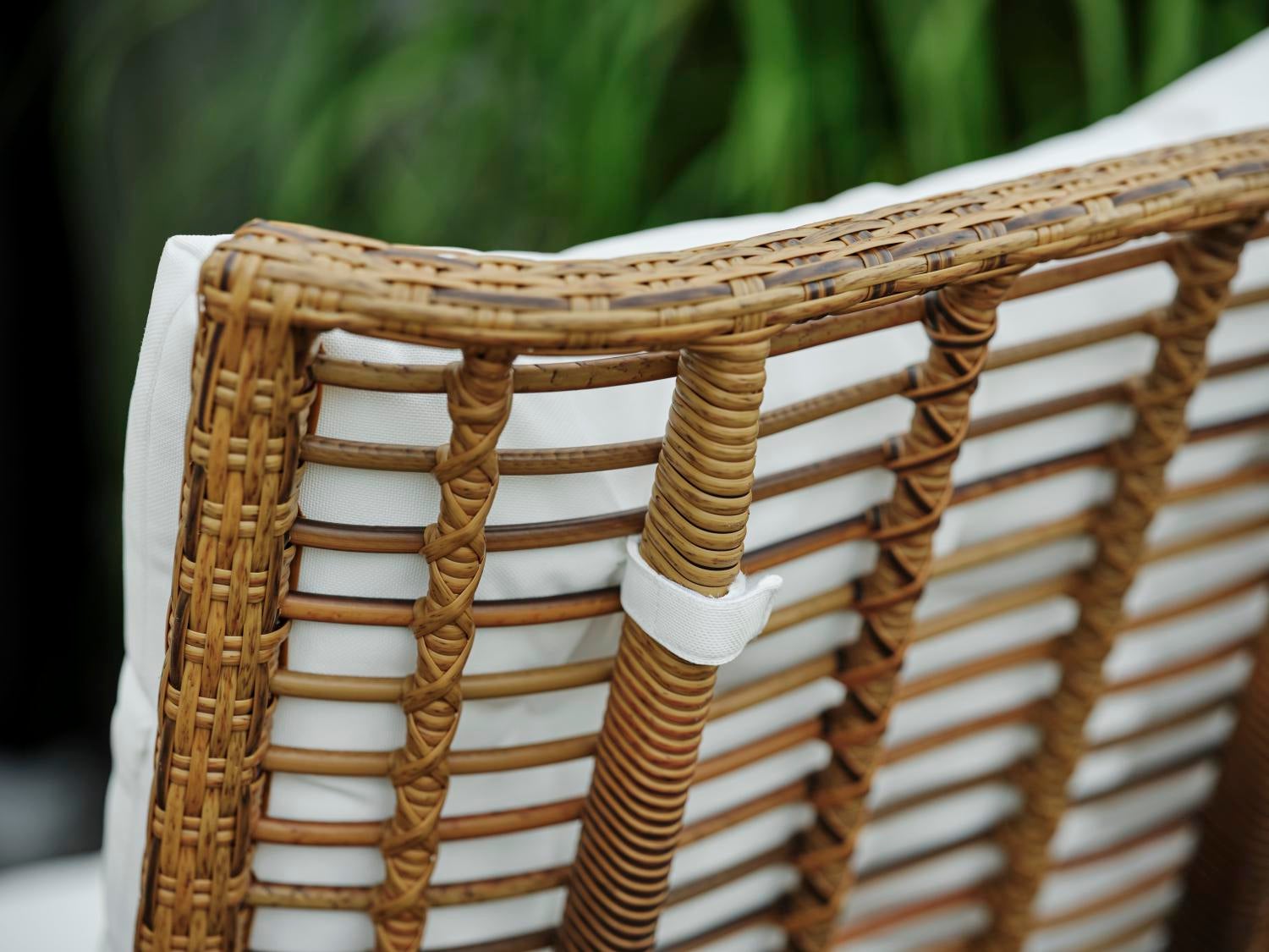 Covelo loungestol Natur/hvid