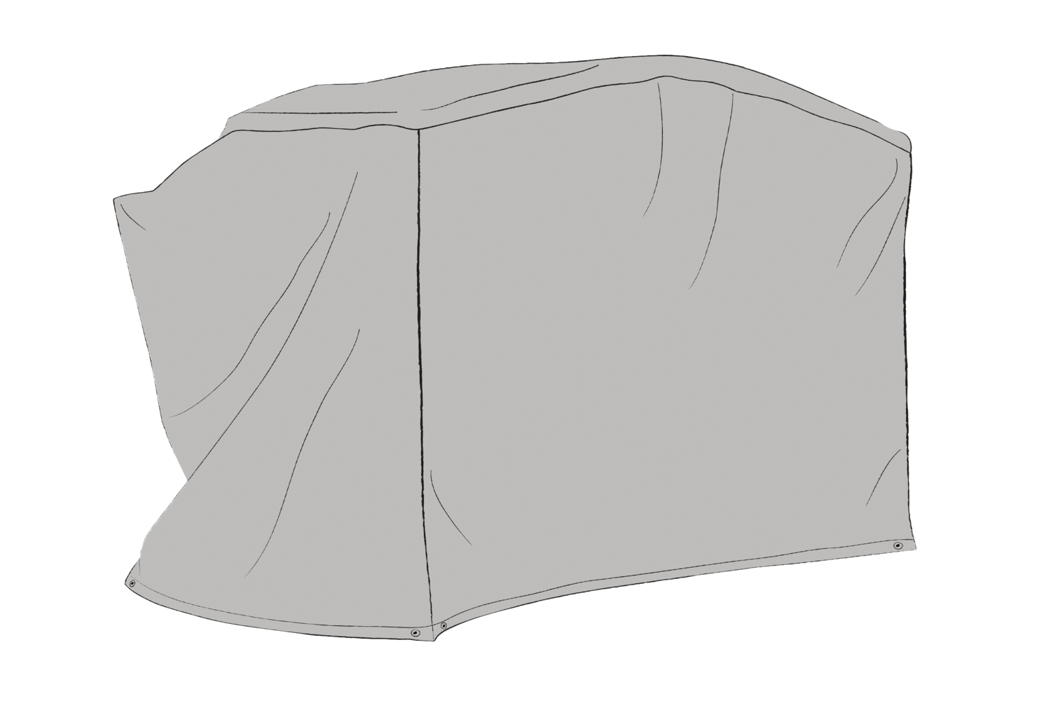 Møbelovertræk hængesofa Grey-Waterrepellant