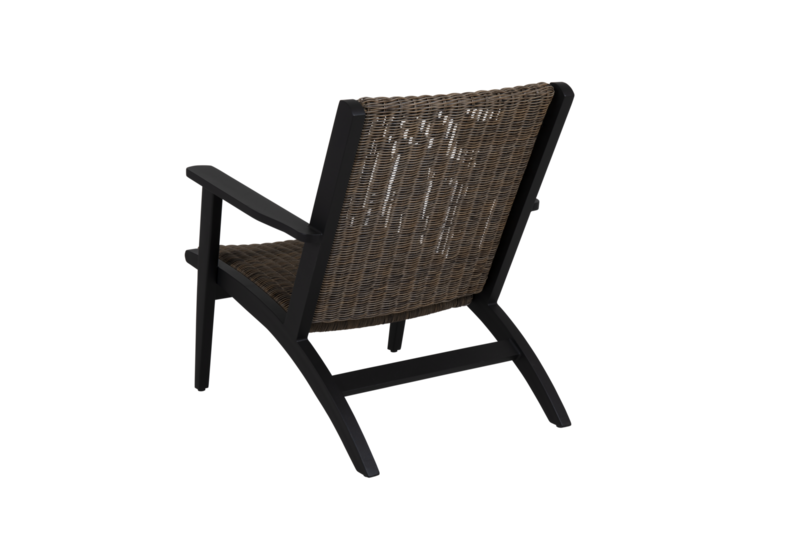 Kira loungestol Black_rustic