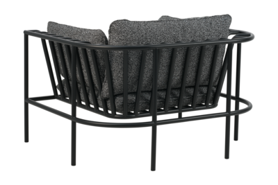 Collier lænestol Sort/Teddy Ant